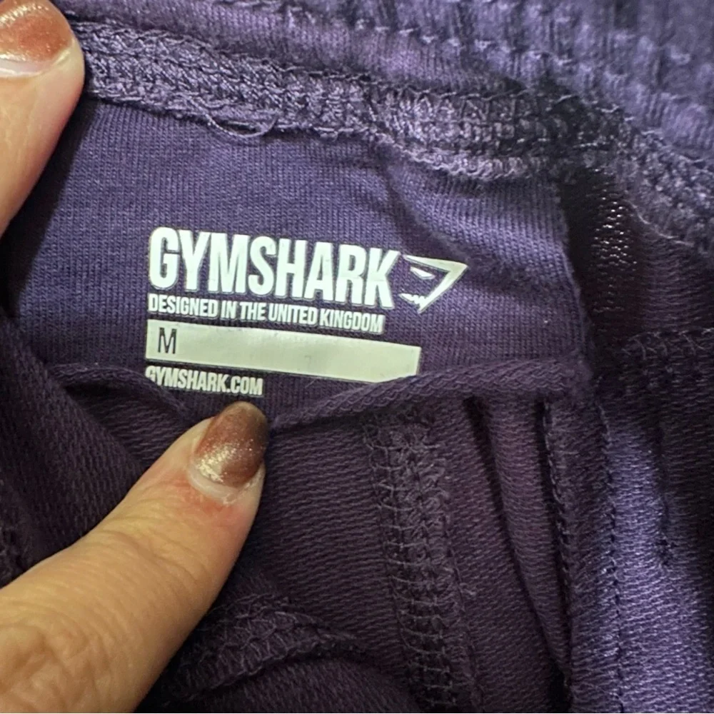 Gymshark Joggers In Purple Size Women’s Medium Zippers At‎ Ankles